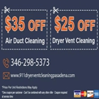 911 Dryer Vent Cleaning Pasadena TX