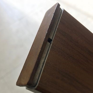 WOODonALI - Molendinar, QLD. wood look aluminium slat end cap