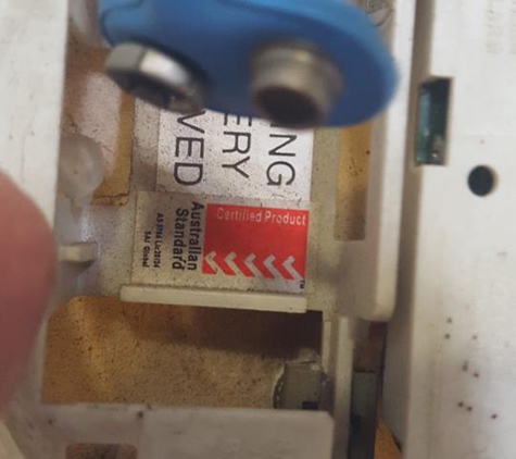 JAB Safety Services. This is how one of our service techs found a smoke alarm.