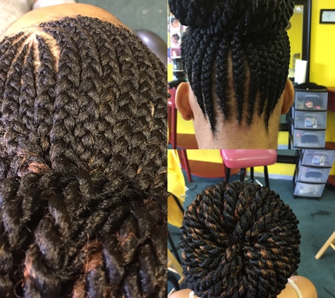 Queeny African Braiding Salon - Canal Winchester, OH. Fee in cornrows