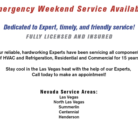 Expert Cooling and Heating LLC - Las Vegas, NV