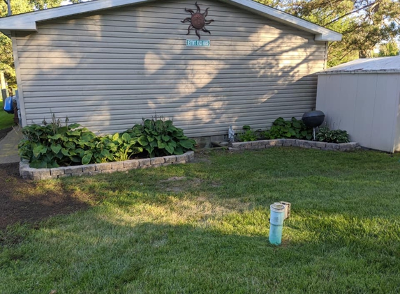 Turf Commando - Allegan, MI. Small retaining wall