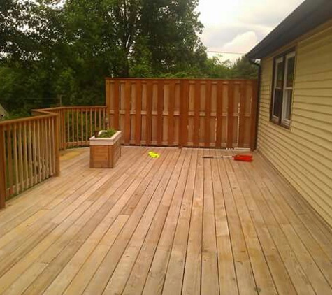 American Wood Floors - Refinish, Install, Repair. Waiting for Stain after the power washing