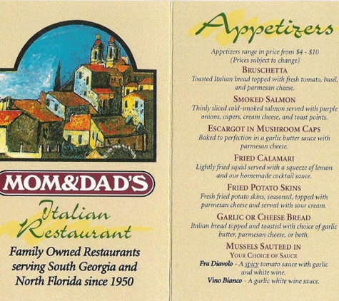 Mom & Dad's Italian Restaurant - Valdosta, GA