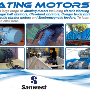 Sanwest Pty Ltd - Malaga, WA. Click here for info about our range of vibrating motors.