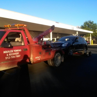 Aquiles Towing & Recovery - Del Valle, TX. towing services with dollies for all wheel drive vehicles