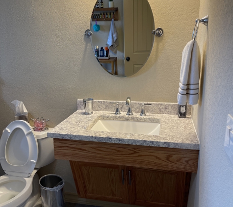 Texas ADA Home Remodeling - San Antonio, TX. Roll Under Vanity Sink