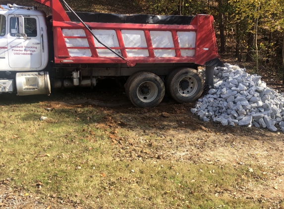 Goodwill Trucking & Construction - Powder Springs, GA. Repairs to the yard exceeded rock cost