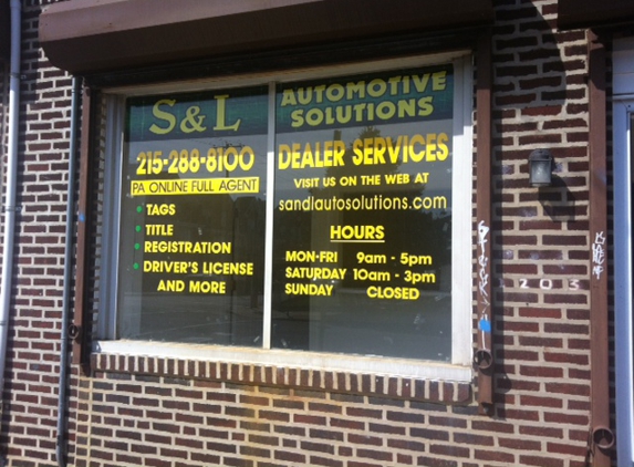 S L Automotive Solutions Inc - Philadelphia, PA