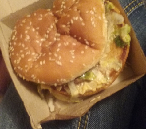 McDonald's - East Aurora, NY. My actual sandwich..
