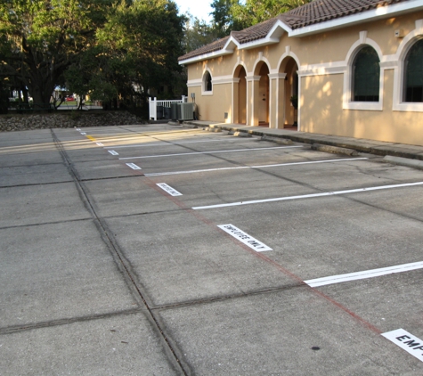 A-1 Parking Lot Renewal, Inc.. Parking stall marking. We can stencil per your requirements.