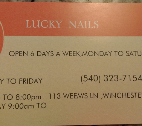 Lucky Nails - Winchester, VA
