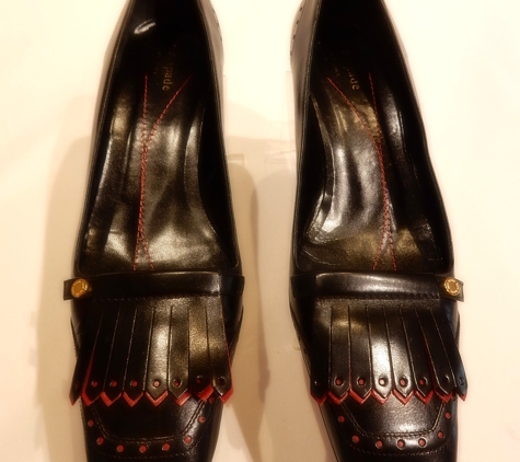 Secrets Boutique - Louisville, KY. Kate Spade Black Low Heel Pumps With Red Accents