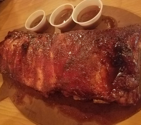 Jaspers Smokehouse & Steaks - Big Bear Lake, CA. dry ribs