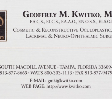 Geoffrey M. Kwitko, MD, FACS. - Tampa, FL