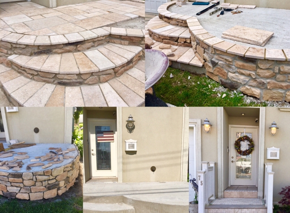ABCO Masonry. work in progress, before and after