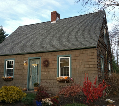 J Smegal Roofing & Renovations - Pittsfield, MA. New roof, lead chimney flashing 