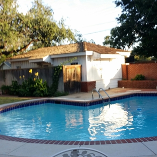 R & J Pool Spa & Deck Svc. New coping ,tile and plaster