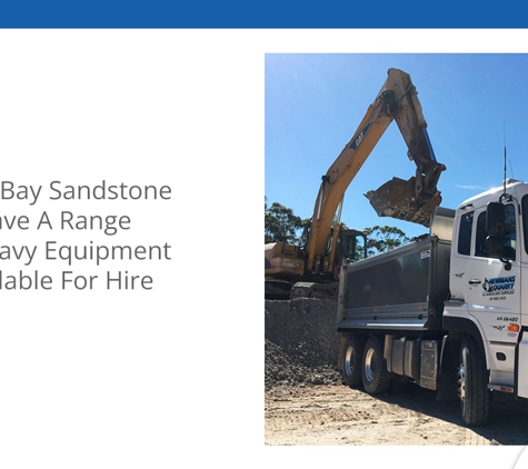Swan Bay Sandstone Landscape & Quarry Supplies - Swan Bay, NSW. Swan Bay Sandstone Have A Range Of Heavy Equipment Available For Hire