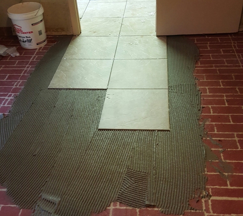 Cadiere Construction LLC - Houma, LA. Tile install