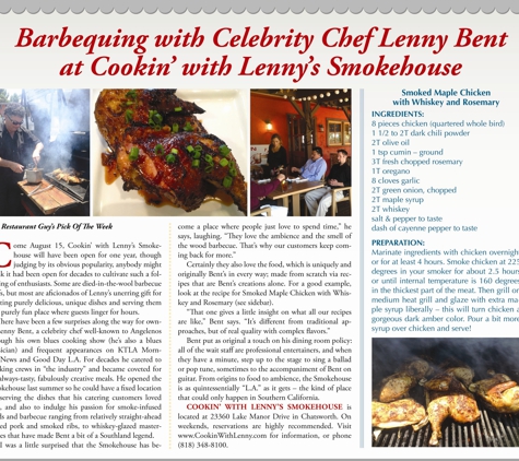 Cookin With Lenny's Smokehouse - Chatsworth, CA