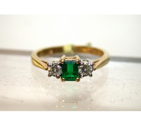 Old Technology - Morpeth, NSW. Natural Colombian Emerald Rings