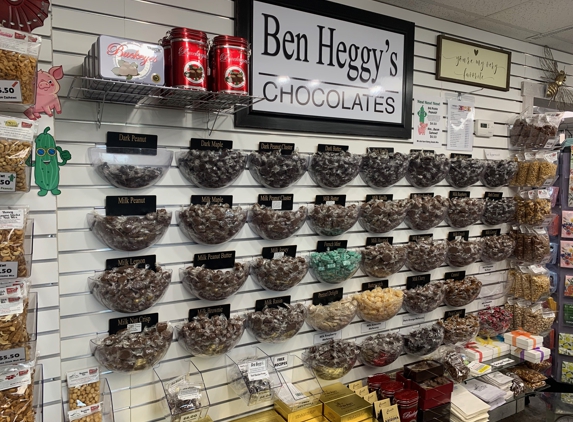 McDonald Niklaus Framing & Gifts - Dover, OH. Our wall of chocolate!