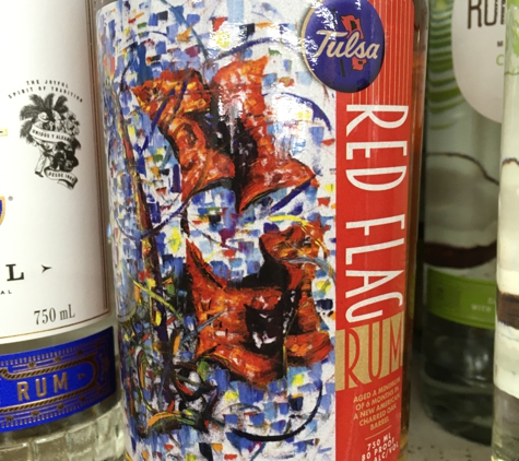 Atlas Liquor Store - Tulsa, OK. Red Flag Tulsa University branded rum