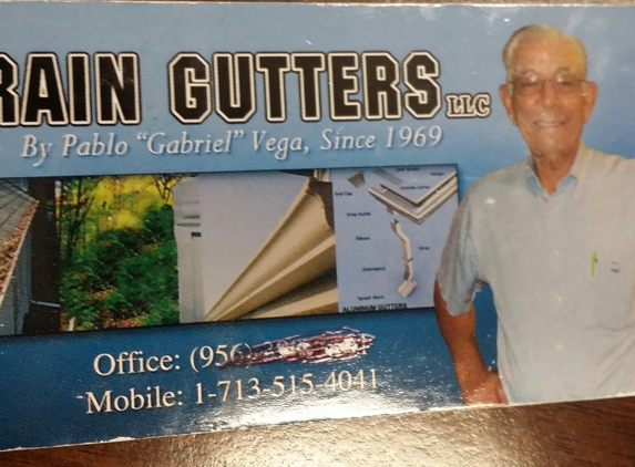 Rain Gutters By Pablo G. Vega Sr. - San Benito, TX