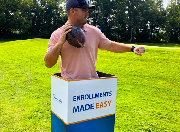 Midwest Select Insurance Group - Kronenwetter, WI. Golfer participating in Midwest Select's fowling competition at the Menomonie Chamber of Commerce Golf Outing.