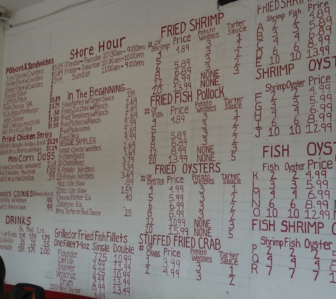 Bandas Seafood - Corpus Christi, TX. Menu