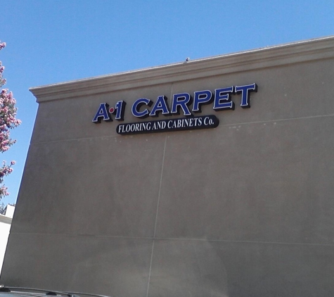 A1 Carpet - Huntington Beach, CA. From outside on Warner