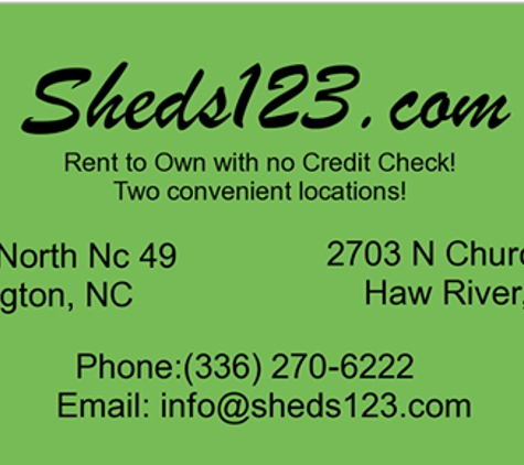 Sheds123.com - Burlington, NC