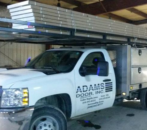 Adams Door Inc. - Cedar Rapids, IA. adams garage door truck