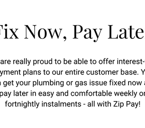 Star Plus Plumbing. Fix Now, Pay Later