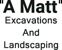A Matt Excavations & Landscaping Logo