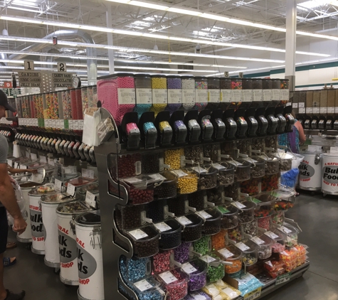 WinCo Foods - Las Vegas, NV. More awesome pick mix bins with jelly beans, gummies, candy bars, peanuts, chocolates, and other candies.