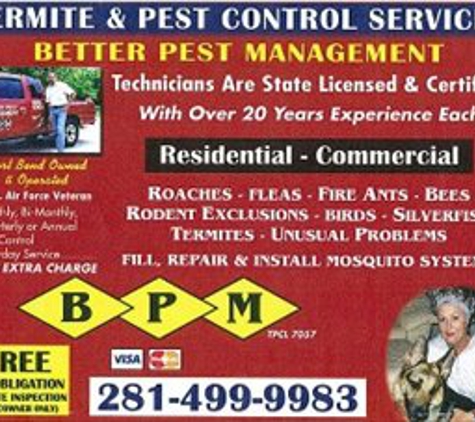 Better Pest Management - Stafford, TX