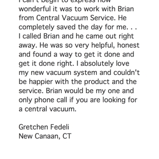 Central Vacuum Service LLC - Stamford, CT