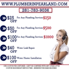 Plumber in Pearland TX