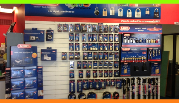 Darwin Locksmiths & Hardware - Stuart Park, NT. Large Retail Showroom With Workshop