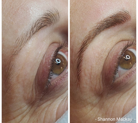 Dragonfly Permanent Makeup Salon Inc - Wilmington, NC. Soft microblading brow by Dragonfly Permanent Makeup Salon