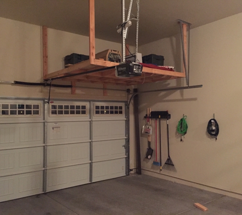 A-Z Handyman Services - Mesa, AZ. Garage ceiling storage shelf installation