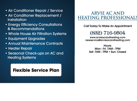 Arvie AC and Heating Professionals - Richmond, TX