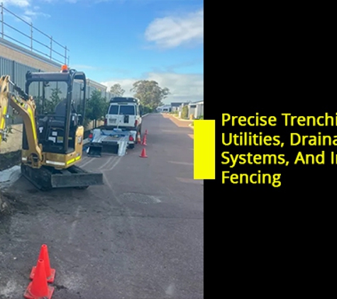 Schmidty’s Mini Excavators - Bullsbrook, WA. Precise Trenching For Utilities, Drainage Systems, And Irrigation Fencing