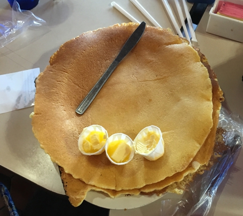 Dees BBQ & Diner - Owensboro, KY. Biggest pancakes I've ever seen!