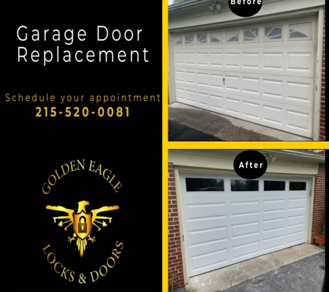 Golden Eagle Locks and Doors - Willow Grove, PA. Garage Door Replacement