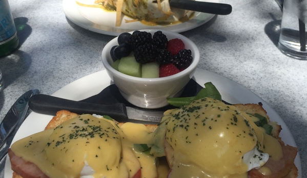 Toast - Birmingham, MI. Eggs Benny for me and veggie burrito for my hubby. Both very yummy!