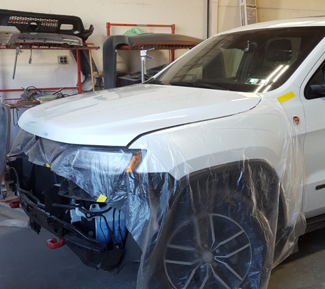 Ultimate Auto Body - Dover, PA. Made sure everything was covered so nothing was messed up