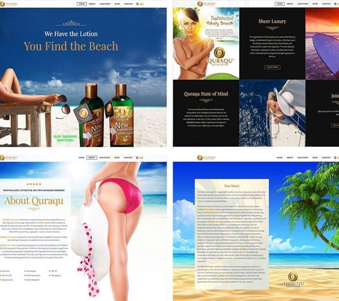 CodeNYC. Quraqu Suntan Lotion website